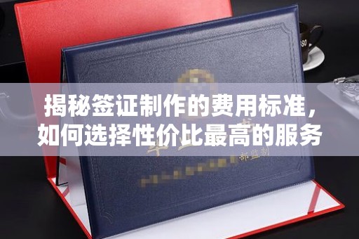 闵行揭秘签证制作的费用标准，如何选择性价比最高的服务？