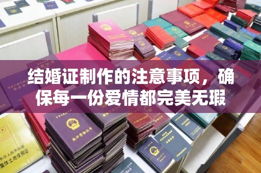 闵行结婚证制作的注意事项，确保每一份爱情都完美无瑕