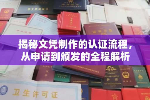 闵行揭秘文凭制作的认证流程，从申请到颁发的全程解析