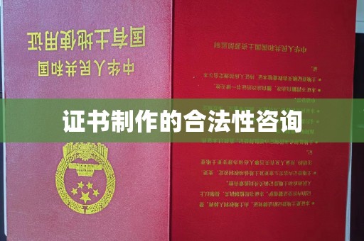 闵行证书制作的合法性咨询