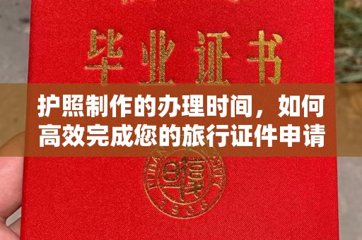 闵行护照制作的办理时间，如何高效完成您的旅行证件申请
