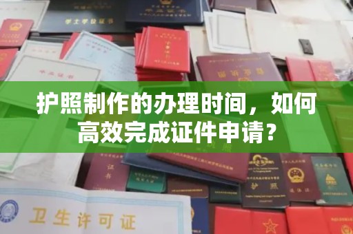 闵行护照制作的办理时间，如何高效完成证件申请？