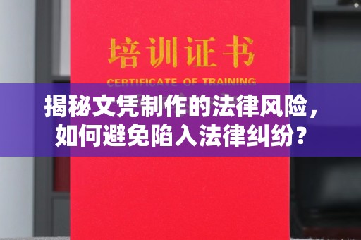 闵行揭秘文凭制作的法律风险，如何避免陷入法律纠纷？