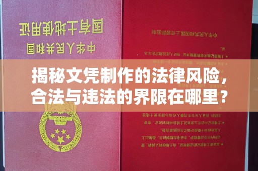 闵行揭秘文凭制作的法律风险，合法与违法的界限在哪里？