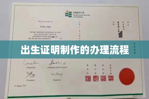 闵行出生证明制作的办理流程