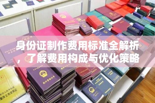 闵行身份证制作费用标准全解析，了解费用构成与优化策略